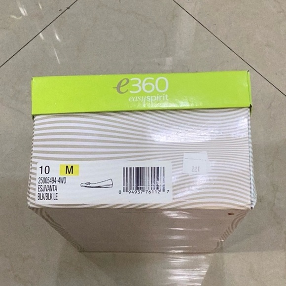 Easy Spirit E360. ESJIVANTA Women's Casual Flats, Black Leather Sz 10M - Picture 6 of 6